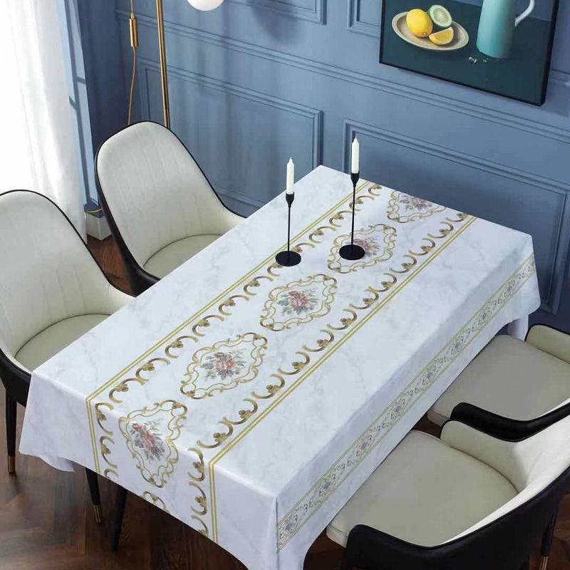 PVC Tablecloths With Polyester Backing